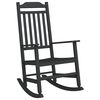 vidaXL Люлеещ се стол Черно 84 x 65 x 114 см Смола