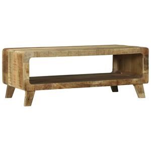vidaXL Масичка за кафе Кафяво 90 x 50 x 35 cm Солидно мангово дърво