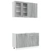 vidaXL Кухненски единица LYON 4 pcs Сив Сонома Инженерна дървесина
