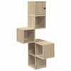 vidaXL Стенен ъглов рафт Дъб сонома 48 x 48 x 120 см