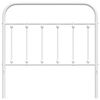 vidaXL Метална резервна табла за легло, бяла, 100 см