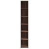 vidaXL Висок шкаф, кафяв дъб, 30x41x185 cm, инженерно дърво