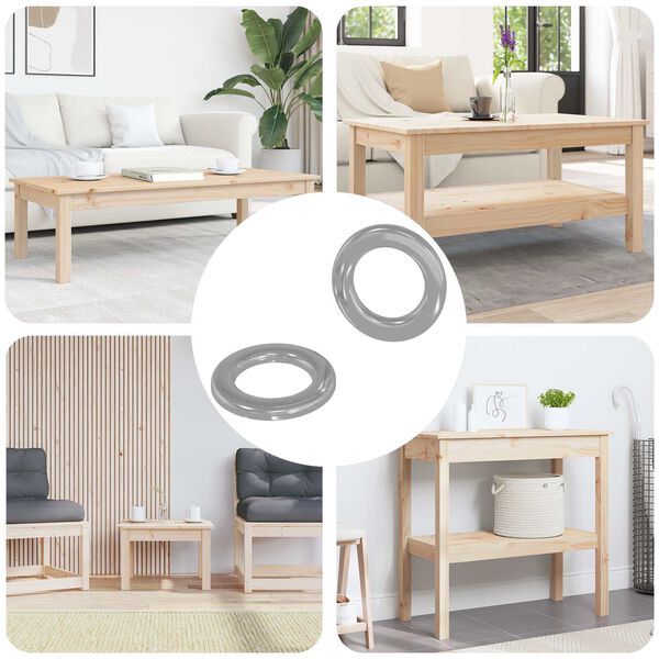 vidaXL Шайби 2 pcs Сребрист 10 x 10 x 0,8 мм Желязо