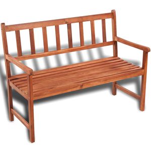 vidaXL Градинска пейка, 120 cм, акация масив