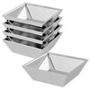 vidaXL Градинска саксия 5 бр. Сребристо 50 x 50 x 15 см