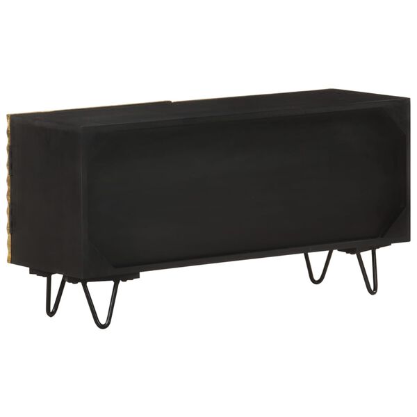 vidaXL ТВ шкаф, 90x30x45 см, мангово дърво масив