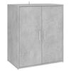 vidaXL Шкаф за обувки, бетонно сив, 60x35x70 см, инженерно дърво