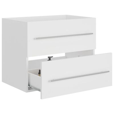 vidaXL Долен шкаф за мивка, бял, 60x38,5x48 см, ПДЧ