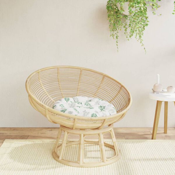 vidaXL Кръгла възглавница на листа &Oslash; 60 x11 см Оксфорд плат