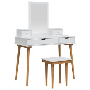 vidaXL Комплект тоалетно шкафче FAUSKE 5 pcs Бяло 100 x 50 x 143 см