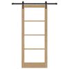 vidaXL Преплъзваща се врата ORKDAL Естествен 86 x 211 см