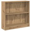 vidaXL Библиотека, дъб артизан, 80x24x76 см, инженерно дърво