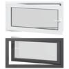 vidaXL Прозорец за мазе RISOR 110 x 60 cm PVC и стъкло Антрацит
