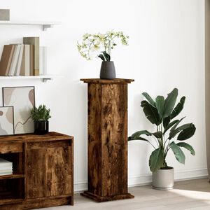 vidaXL Стойка за витрини със съхранение 31x30x90 см инженерно дърво