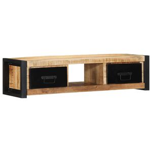 vidaXL ТВ шкаф 100x30x25 cm Масивна груба дървесина Манго