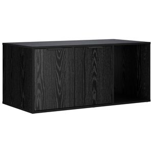vidaXL Мебел за котешка клетка Черен дъб 100 x 49 x 45 см