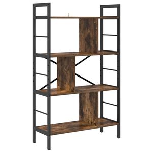 vidaXL Рафт за книги 7 нива 75 x 30 x 123,5 см Инженерна дървесина