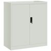 vidaXL Шкаф за папки светлосив 79x40x90 см стомана
