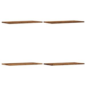 vidaXL Стенни рафтове 4 бр старо дърво 60x30x1,5 см инженерно дърво