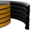 vidaXL Самозалепваща се уплътнителна лента за прозорци Черно EPDM пяна