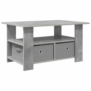 vidaXL Масичка за кафе Циментено сиво 77 x 55 x 42 см