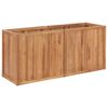 vidaXL Градинска повдигната леха, 150x50x70 см, тиково дърво масив
