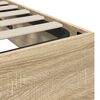 vidaXL Отоманско легло със съхранение Сонома дъб 193 x 120 x 25 см