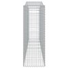 vidaXL Габионни кошници арка 25 бр 400x50x140/160см поцинковано желязо