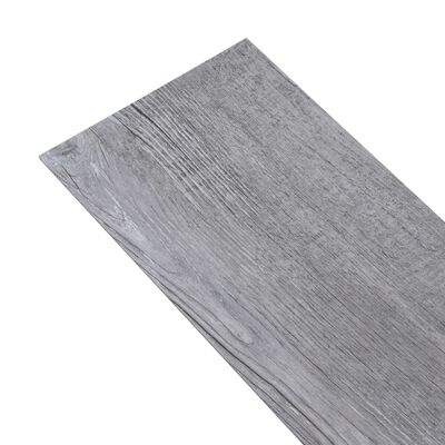 vidaXL Самозалепващи подови дъски, PVC, 2,51 м², 2 мм, сиво дърво мат