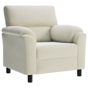 vidaXL Диван Кремаво 94 x 85 x 93 см Кадифе