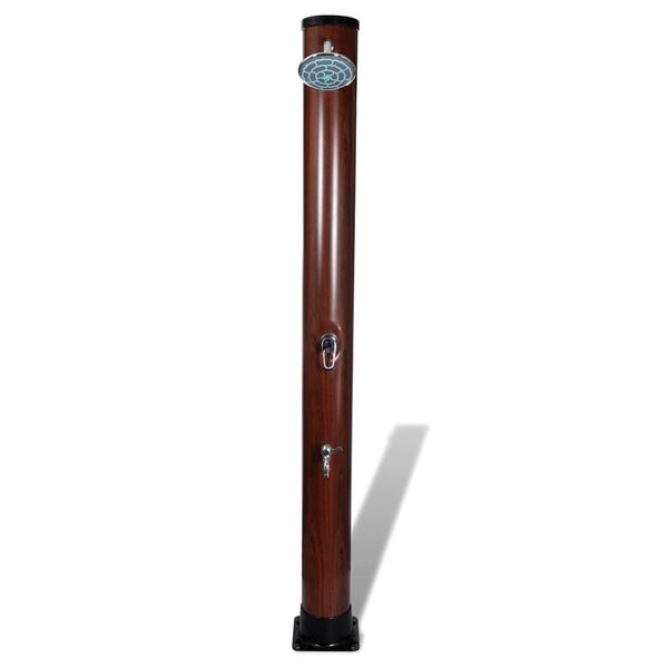 vidaXL Соларен душ за басейн с изкуствено дървено покритие 1,96 м