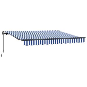 vidaXL Сгъваем навес Синьо 250 x 200 cm текстил
