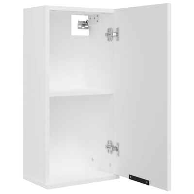 vidaXL Шкаф за баня за стенен монтаж, бял, 32x20x67 см