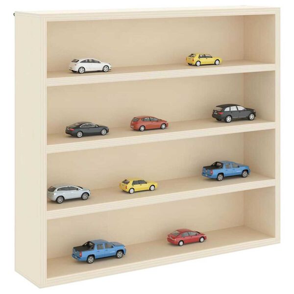 vidaXL Дървен дисплей случай за колекционери Кафяво 40 x 8.5 x 37 см