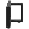vidaXL Крака за масичка за кафе, Т-образни, 2 бр., черни, 60x25x(30-31) см, стомана