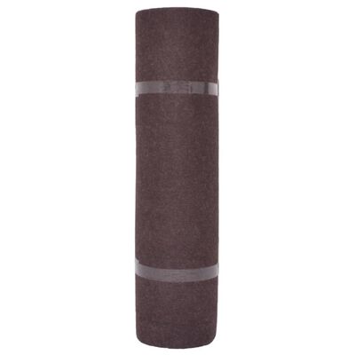 vidaXL Изложбен килим, набразден, 1,2x10 м, кафяв