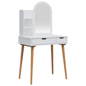 vidaXL Комплект тоалетно шкафче FAUSKE 3 бр. Бяло 76 x 50 x 143 см