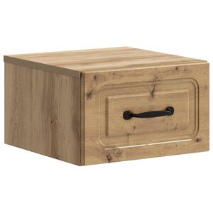 vidaXL Спален шкаф с монтаж на стена Дъб артизан 34,5 x 33 x 20 см