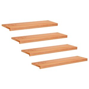 vidaXL Стъпала за стълби 4 бр. 90 x 30 x 2 cm Лак Солидно бук