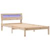 vidaXL Рамка за легло Кафяво 75 x 190 cm Солидно борово дърво