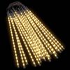 vidaXL Светещи метеори 20 бр 50 см топло бяло 720 LED закрито/открито