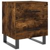 vidaXL Нощно шкафче, опушен дъб, 40x35x47,5 см, инженерно дърво