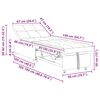 vidaXL Диван легло Светлосиво 194 x 50 x 82 см Шперплат