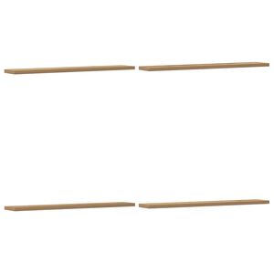 vidaXL Стенни рафтове 4 бр дъб артизан 60x20x1,5 см инженерно дърво