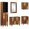 vidaXL Комплект шкафове за баня 5 бр. Меден кафяв 62 x 33 x 58 см