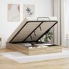 vidaXL Отоманско легло със съхранение Сонома дъб 193 x 140 x 25 см