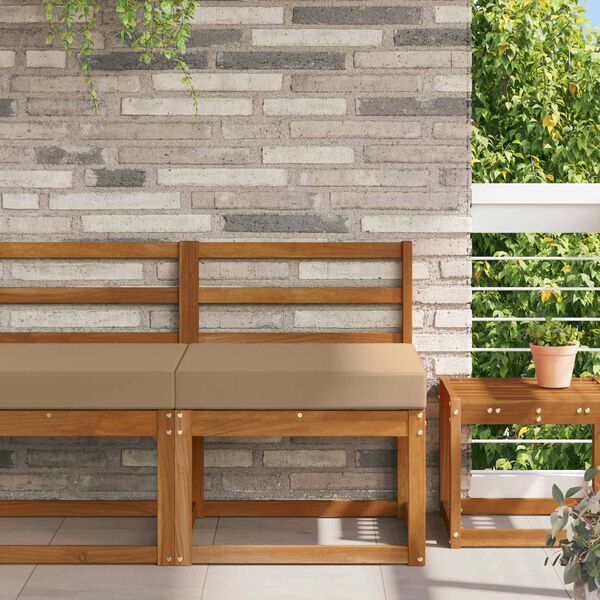 vidaXL Възглавница за диван на открито Таупе 60 x 60 x 8 см Полиестер