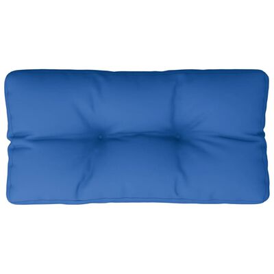 vidaXL Палетна възглавница, кралско синя, 80x40x12 см, текстил
