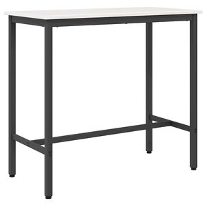 vidaXL Маса Бяло 100 x 50 x 91 cm Инженерна дървесина и стомана