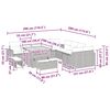 vidaXL Градински Софа Комплект 17 pcs Бежов и Светло Сив полиратан